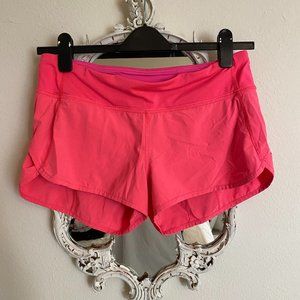 Lululemon Women's Size 8 Neon Pink Running Shorts